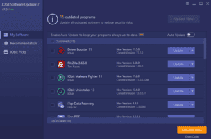 Game cover art for IObit Software Updater 7 Pro